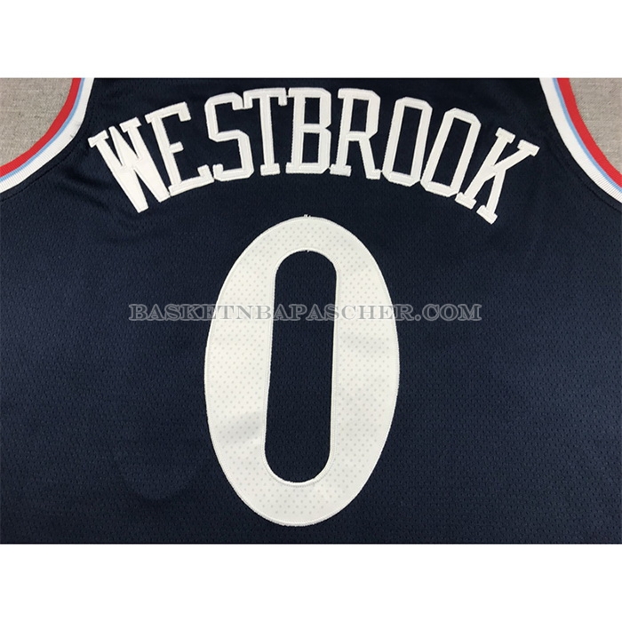 Maillot Los Angeles Clippers Russell Westbrook NO 0 Icon 2024-25 Bleu
